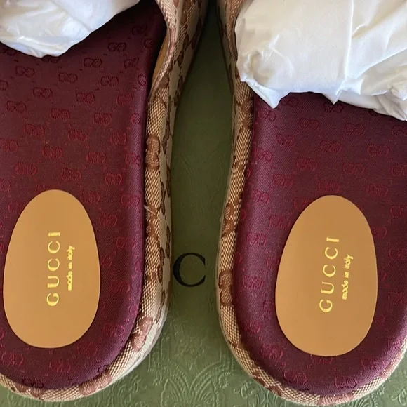 Gucci Supreme Angelina Platform Sandals Size 42 - Picture 6 of 8